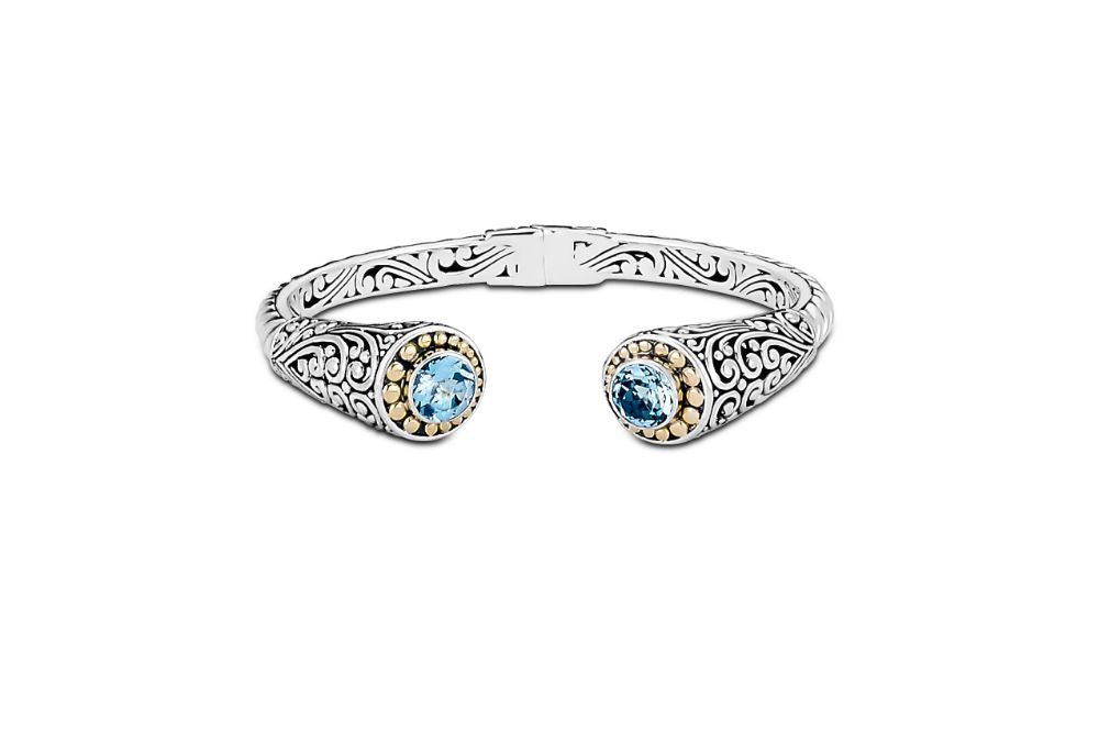 Ratai Bangle- Blue Topaz