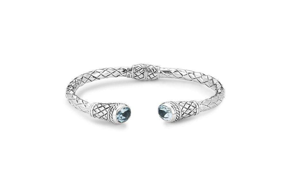 Sakala Bangle- Blue Topaz