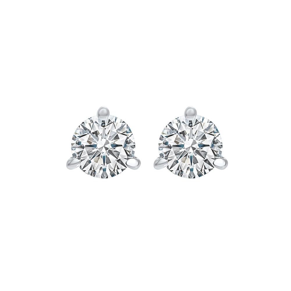 14Kt White Gold Diamond 3/4Ctw Earring