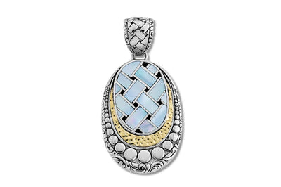 Semeru Pendant- Blue Mother of Pearl