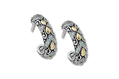 Sibayak Earrings- White Topaz