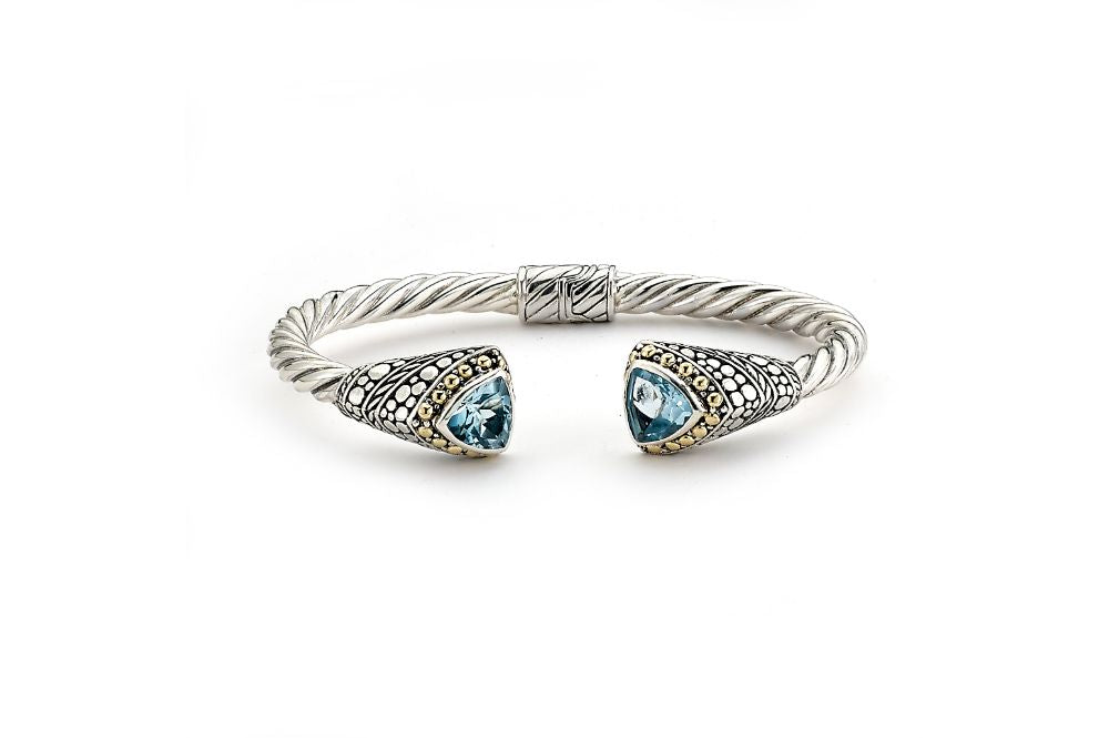 Tarowa Bangle- Blue Topaz