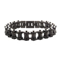 Black Plated Bike Chain Bracelet | INOX