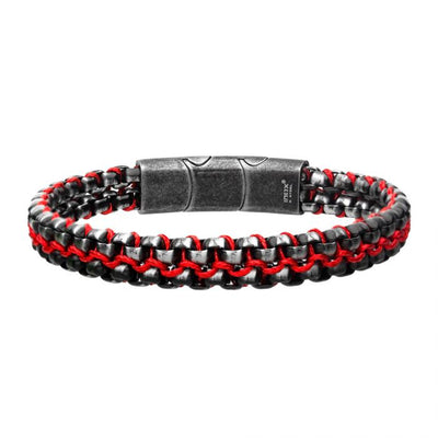 Allegiance Red Stainless Steel Bracelet | INOX