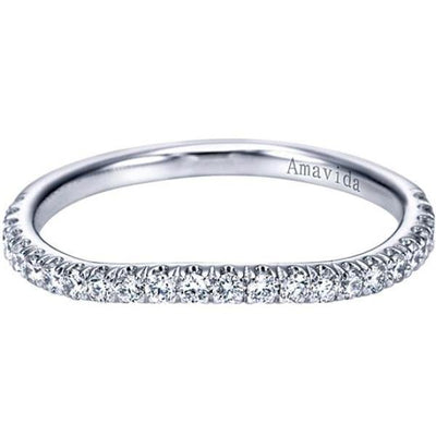 Gabriel Amavida "Absolute" Curved Diamond Wedding Ring