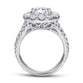 Gabriel & Co. Amavida "Coco" Round Large Diamond Halo Engagement Ring