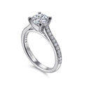 Gabriel & Co. Classic Cathedral Diamond Engagement Ring