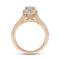 Gabriel & Co. Classic Pear Cut Halo Diamond Engagement Ring