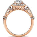 Gabriel & Co. "Delilah" Vintage Style Diamond Halo Engagement Ring