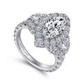 Gabriel & Co. "Eve" Massive Marquise Halo Diamond Engagement Ring