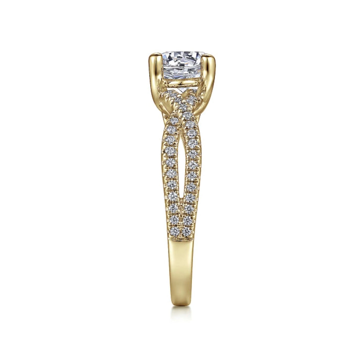 Gabriel & Co. "Gina" Twist Diamond Engagement Ring