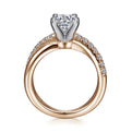 Gabriel & Co. "Morgan" Bypass Twist Diamond Engagement Ring