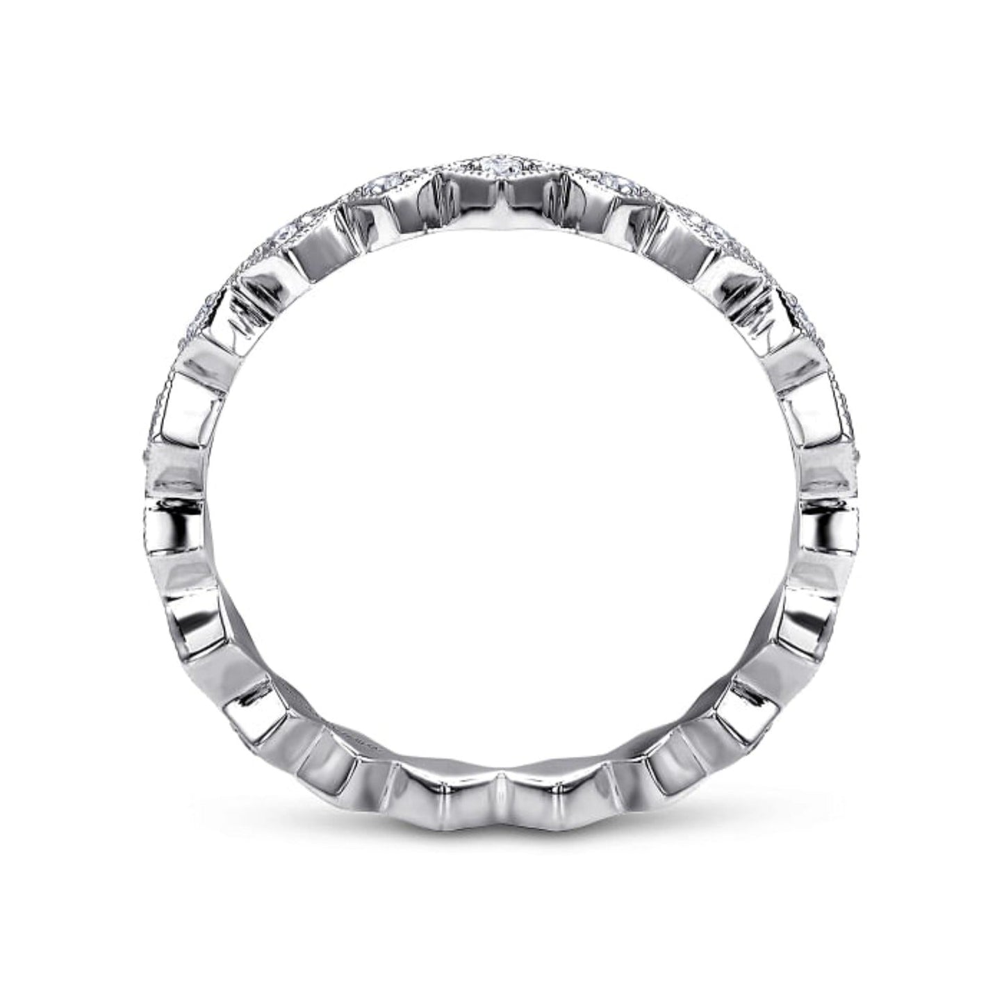 Gabriel & Co. "Harlequin" Stackable Ring