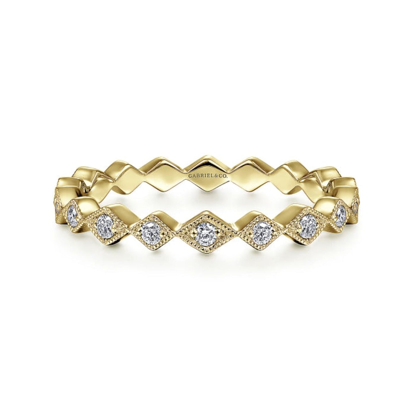 Gabriel & Co. "Harlequin" Stackable Ring