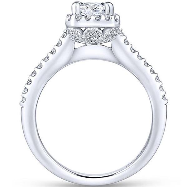 Gabriel Kelsey Emerald Cut Halo Diamond Engagement Ring